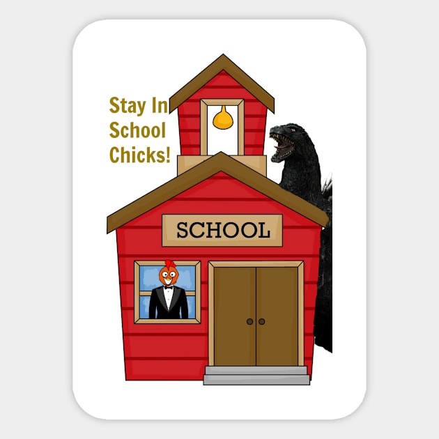 Nice Chicken Sticker by Dirpytheswag